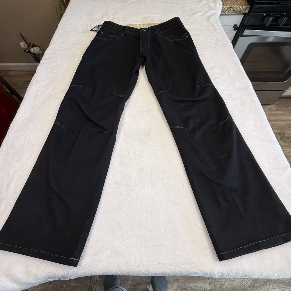 Kuhl Easy Rydr Pants Mens 33x30 Black Klassik Fit Hiking Work Outdoor NWT